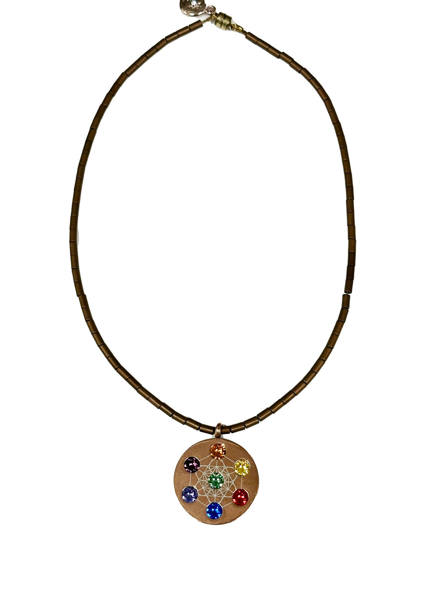 Large Beaded Metatron Necklace