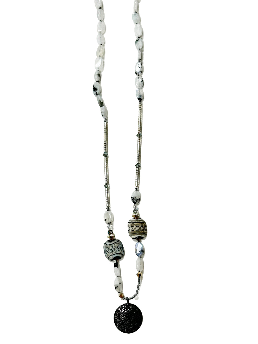 Moonstone Necklace w/ Pendant