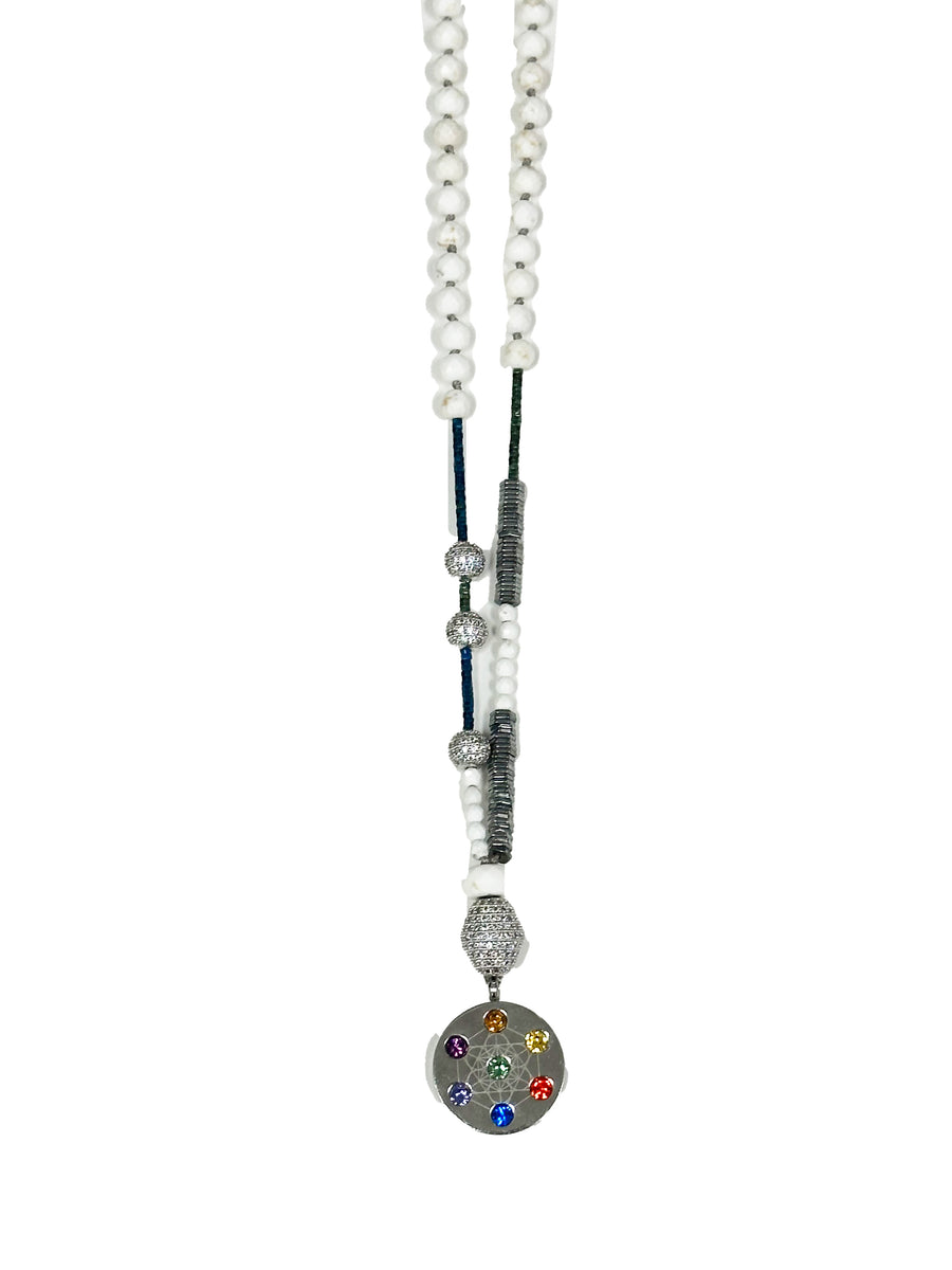 White Turquoise HA Necklace