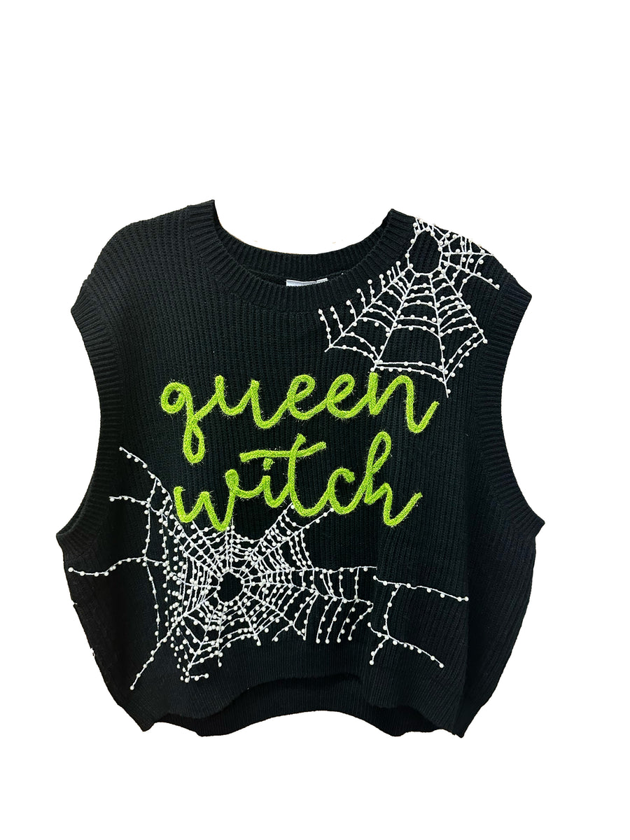 Queen of Sparkles Spider Web Sweater