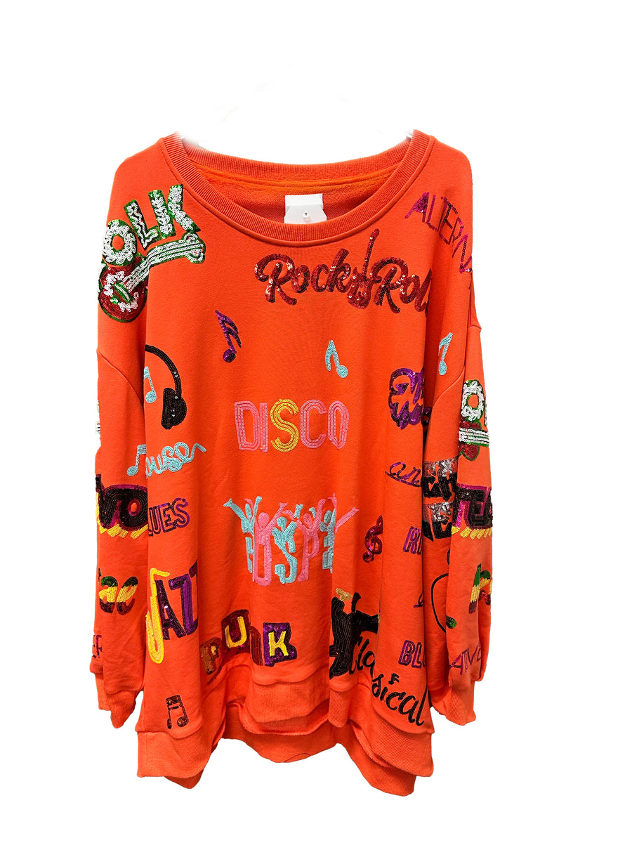 Queen of Sparkles Rock N Roll Sweatshirt
