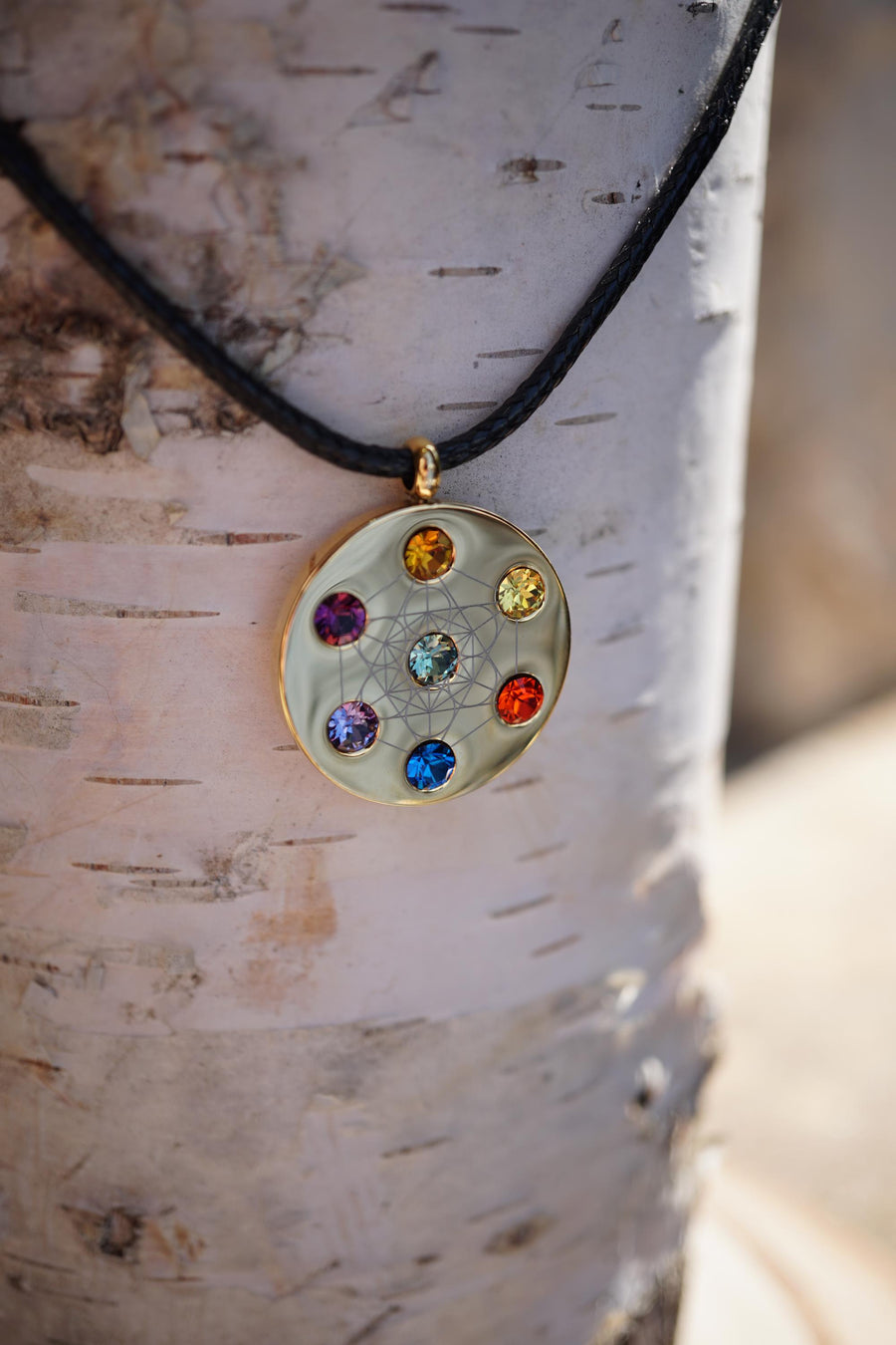 Metatron Gold Cord Necklace