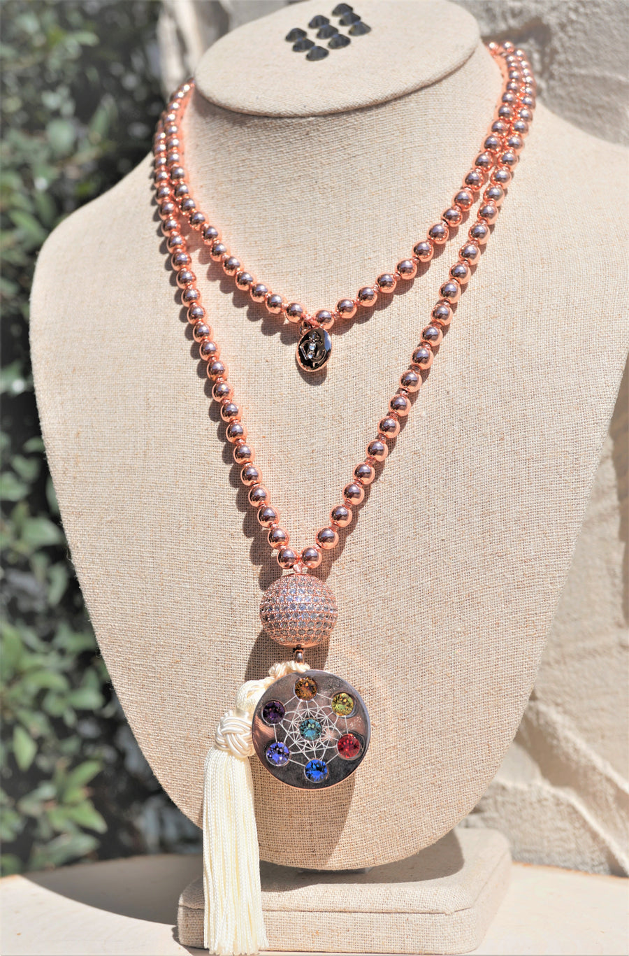 Metatron Dipped Bead Necklaces