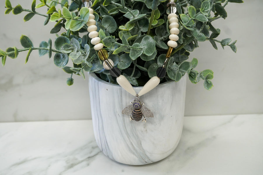 Bones & Bee's Black/Gold Necklace
