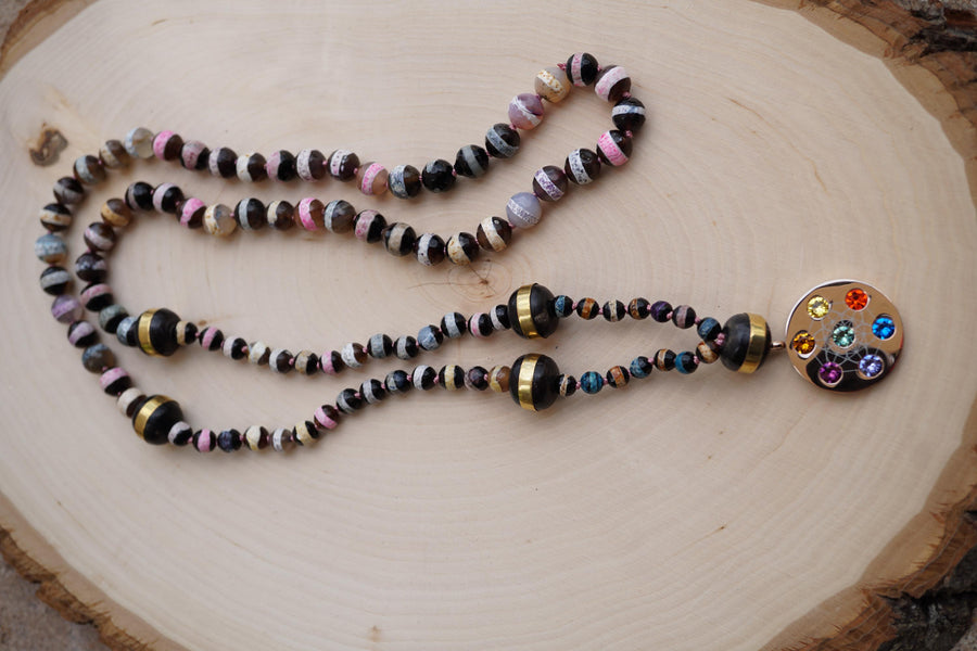 Metatron Black Gold Necklace