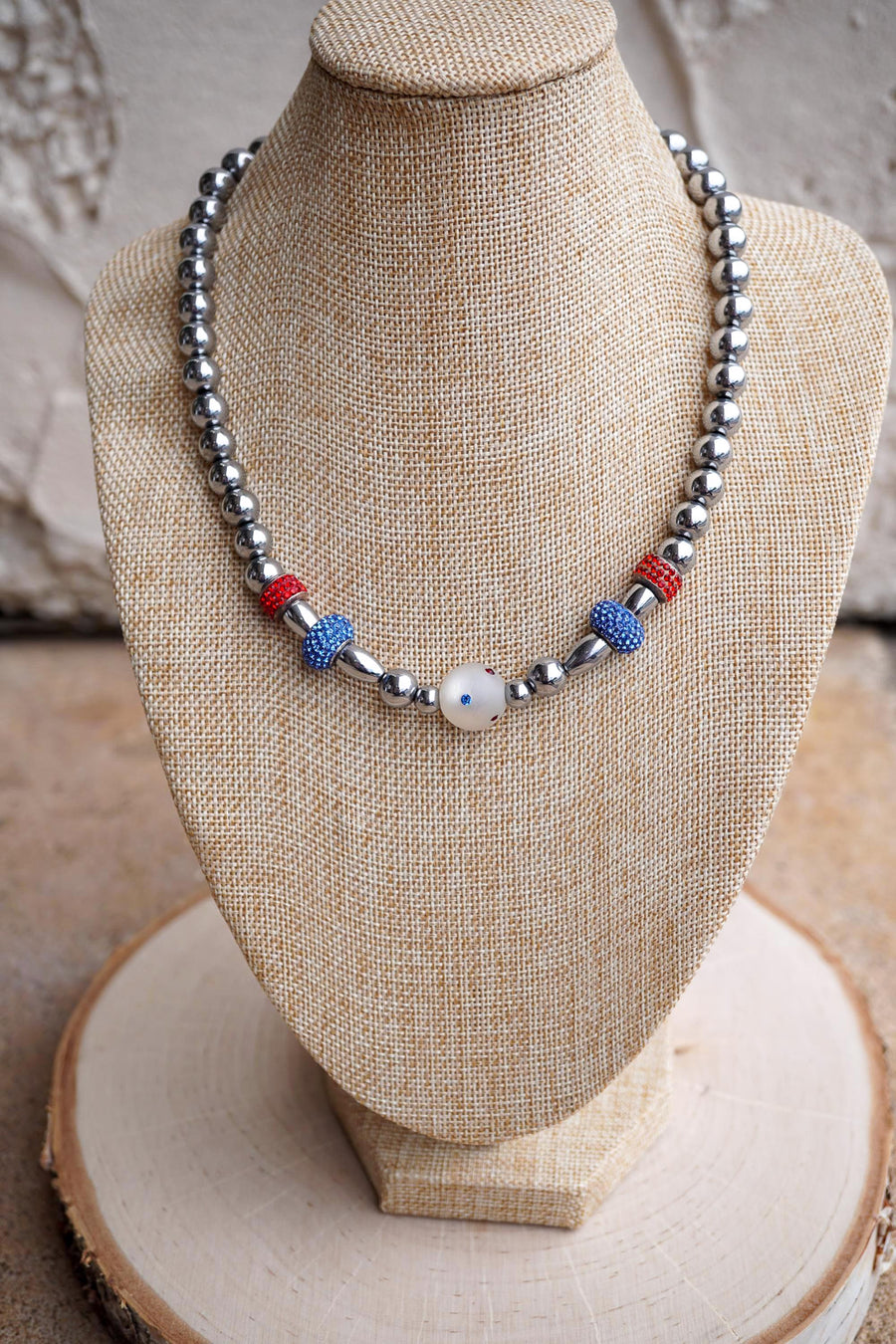 Red, White & Blue Magnetic Necklace