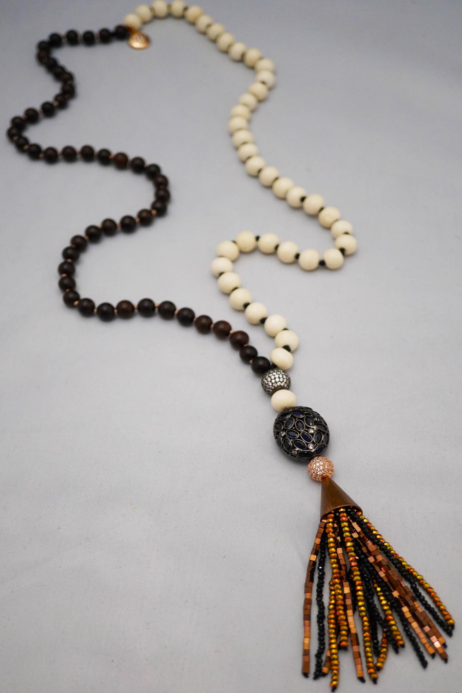 Duality Wood & Bone Necklace