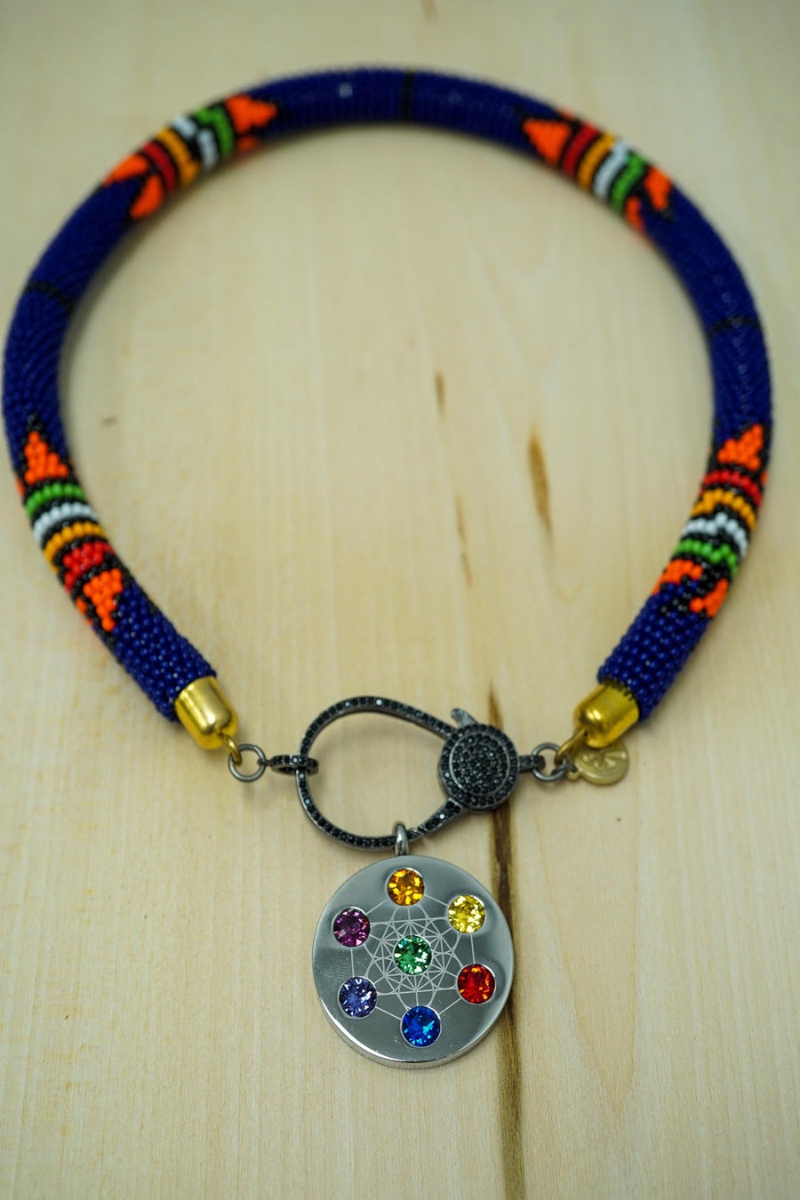 Metatron Tribal Choker - Blue