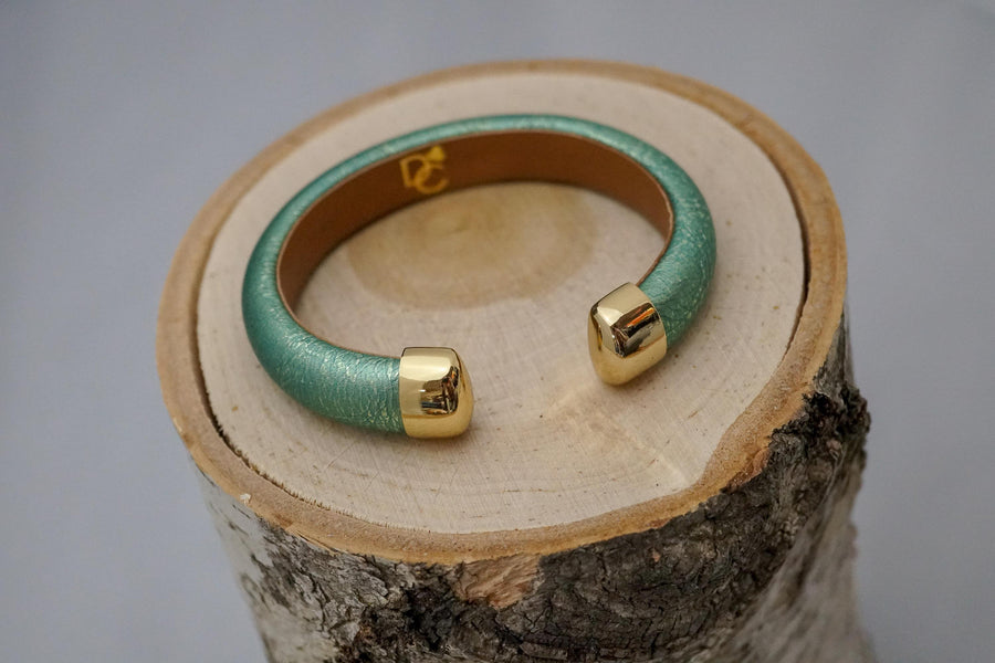 Single Cuff Bracelet without Stones- Mint