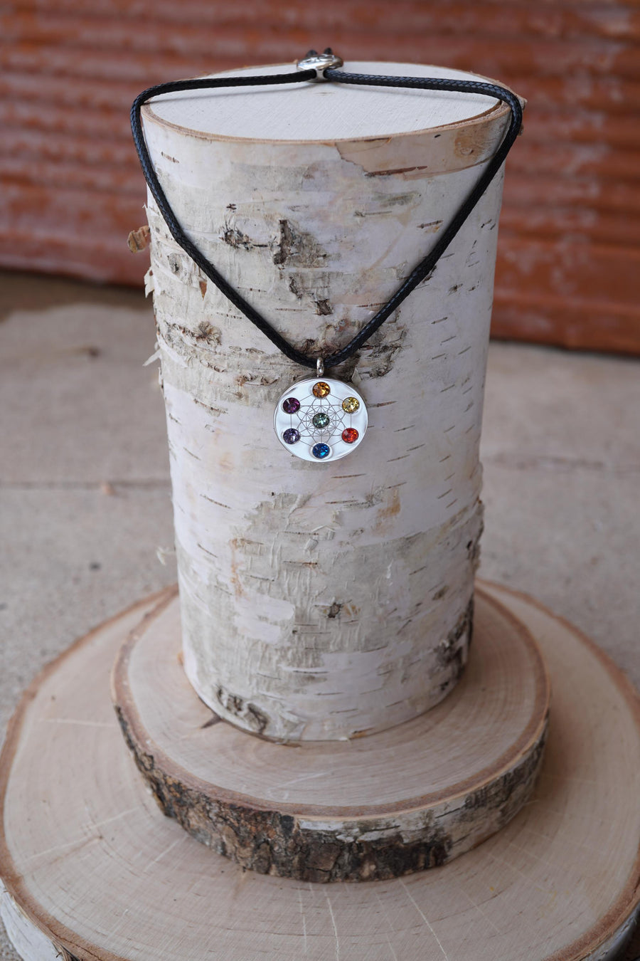 Metatron Cord Silver Necklace