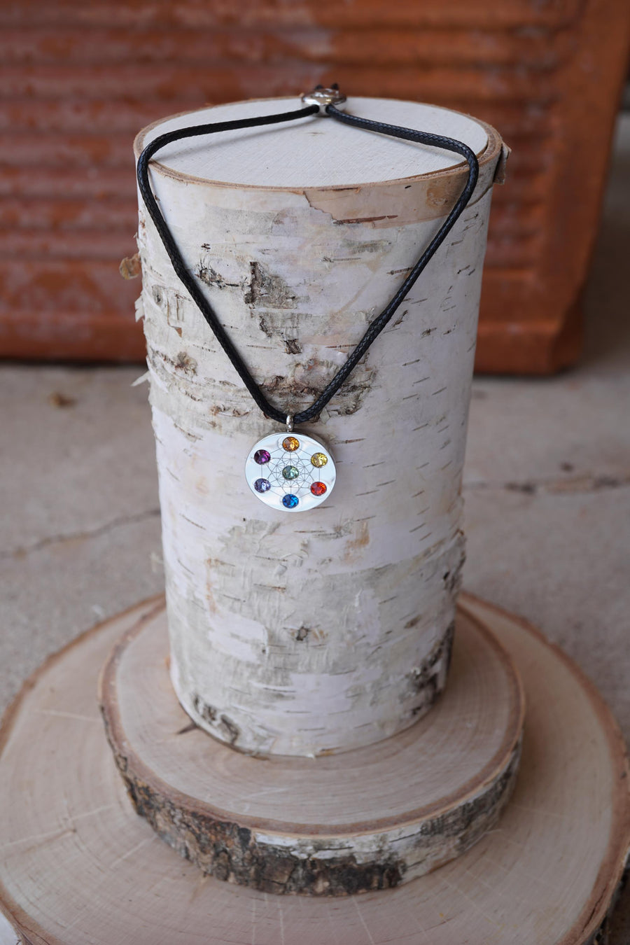Metatron Cord Silver Necklace
