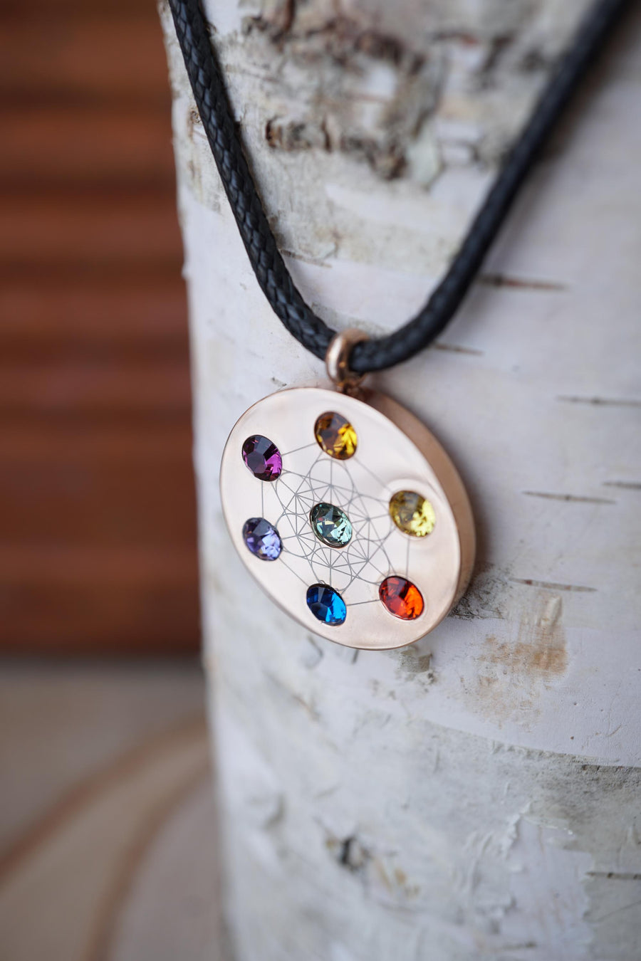 Metatron Cord Rose Gold Necklace