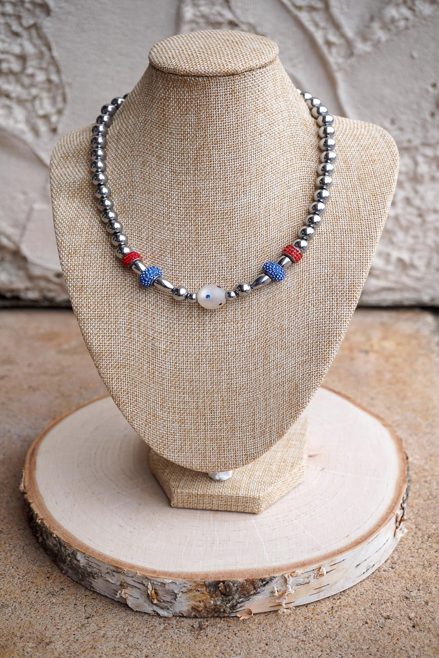 Red, White & Blue Magnetic Necklace