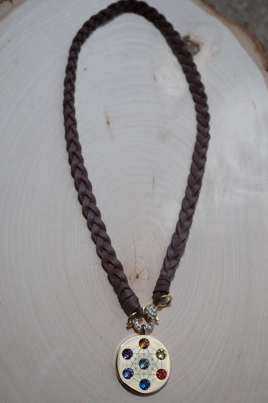 Metatron Highest Angel Leather Necklace