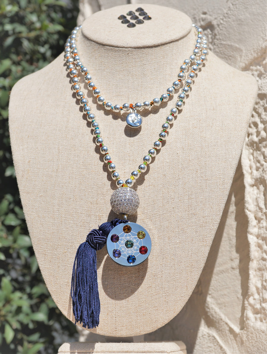 Metatron Dipped Bead Necklaces
