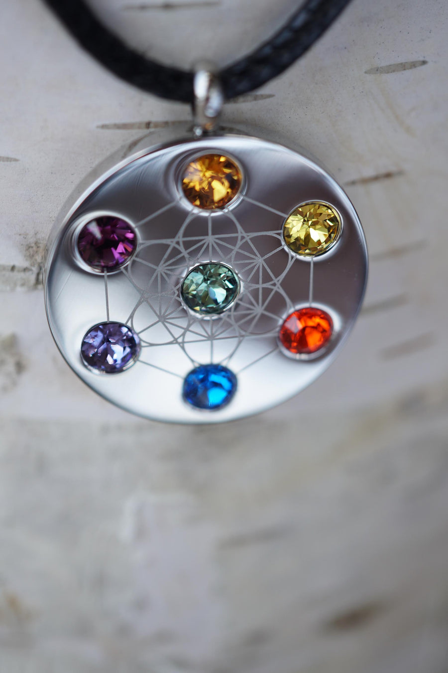 Metatron Cord Silver Necklace
