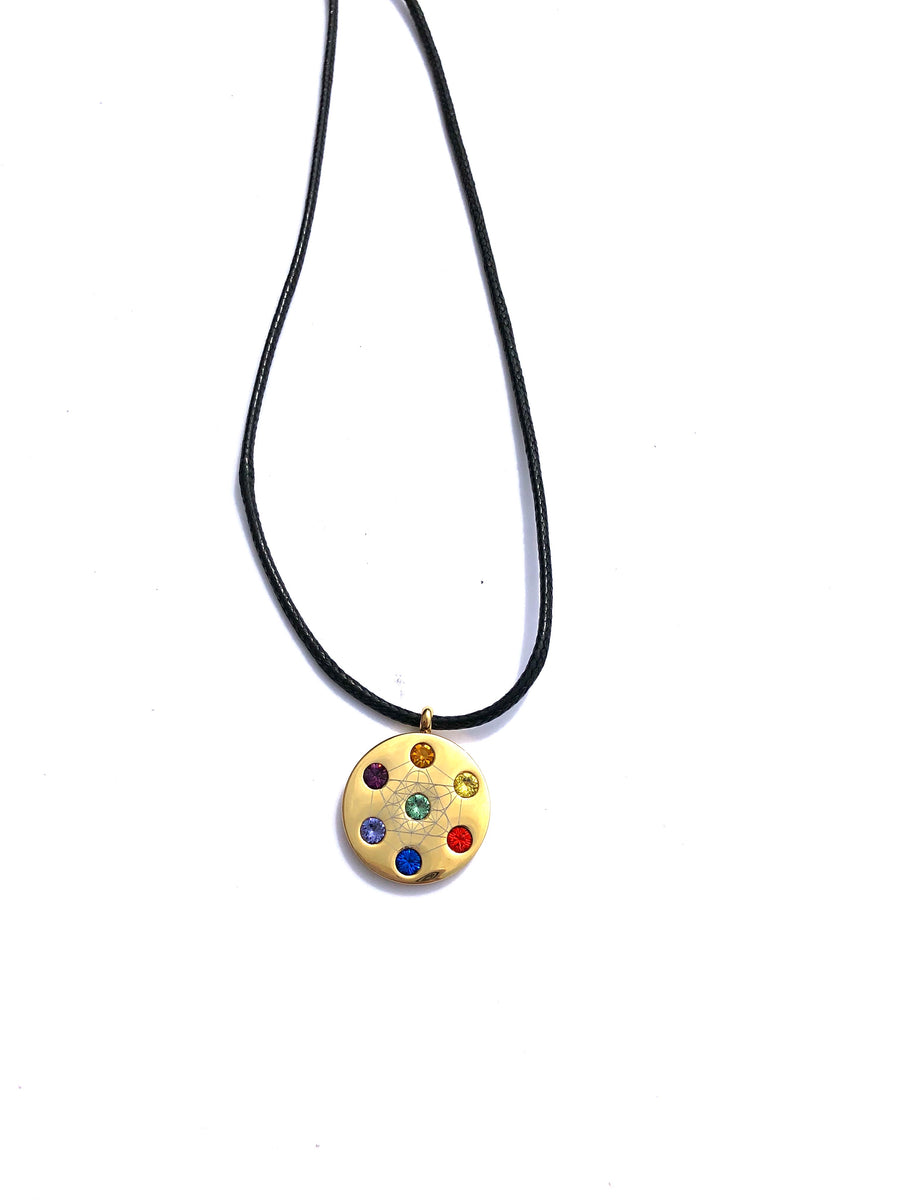 Metatron Gold Cord Necklace