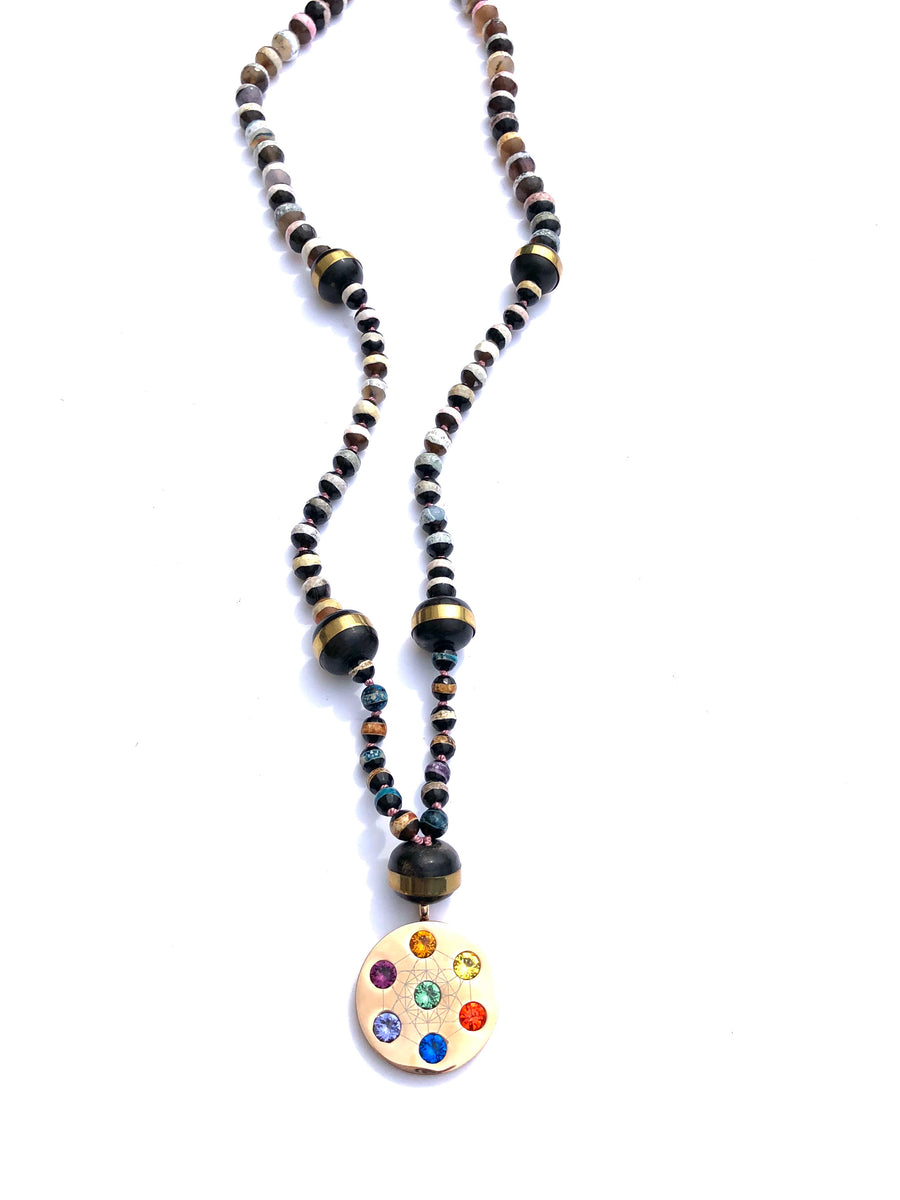 Metatron Black Gold Necklace