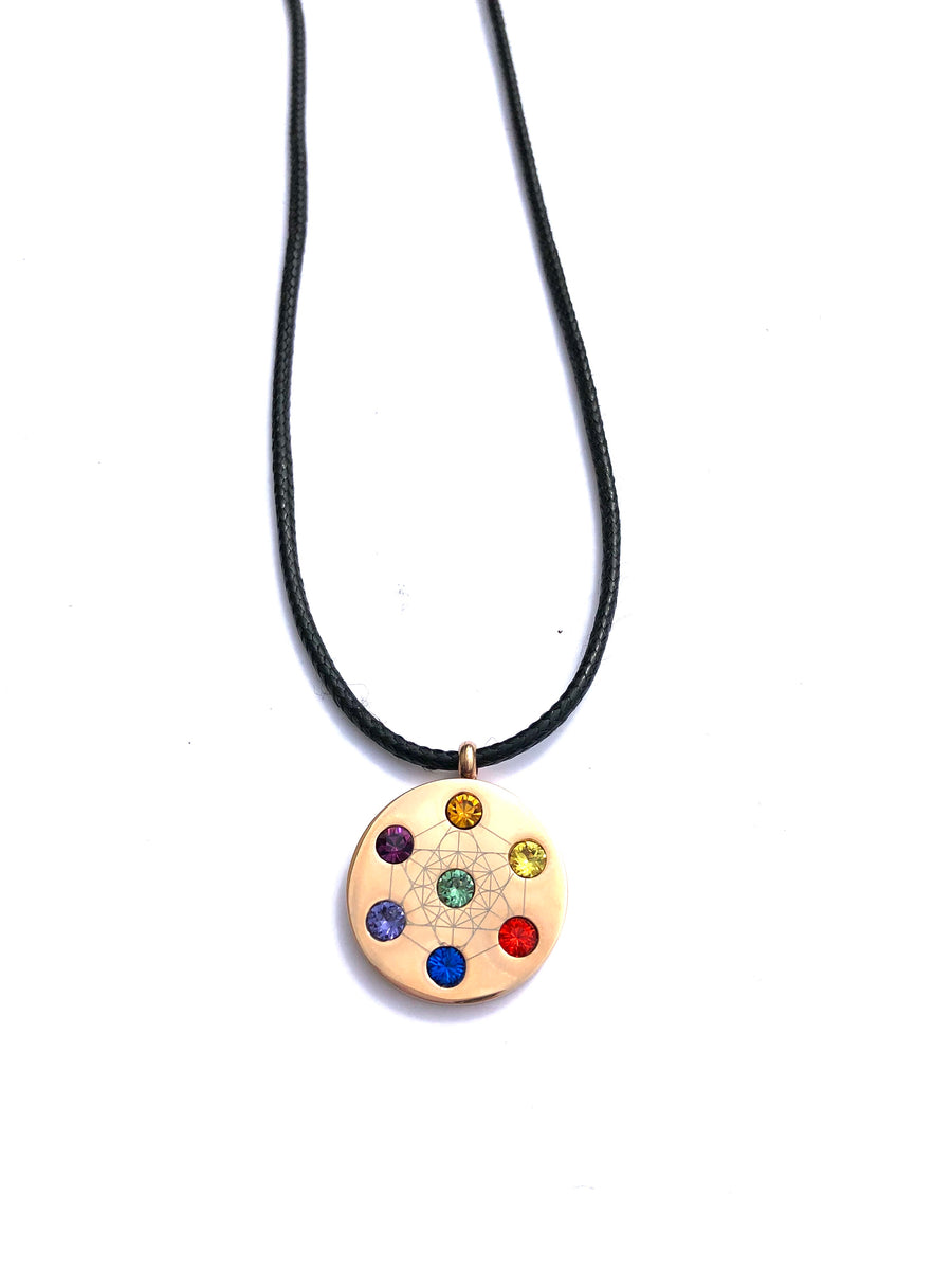 Metatron Cord Rose Gold Necklace
